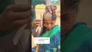 headshave indian women new bald haircut headshave