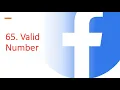 Valid Number Leetcode 65 String Facebook Twitch
