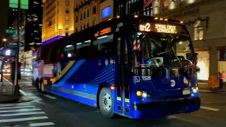 MTA Bus Prevost X3-45 BM2 to Spring Creek in Midtown at 5th Avenue 54th Street