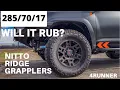 Nitto Ridge Grappler 17 on 5th Gen 4Runner