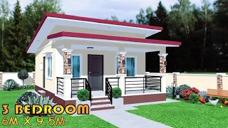 3 BEDROOM SMALL HOUSE DESIGN IDEA 6X9 5M 57 SQM SIMPLE HOUSE DESIGN