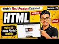 Project 10 Music Playlist Website using HTML HTML Course in Hindi