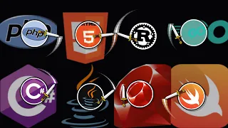 HTML5 Rust Go Swift Ruby Java C PHP Weapon Territory War