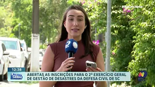 Defesa Civil abre inscrições para simulado em SC