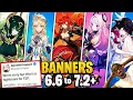 Genshin 6 6 - 7 0 LEAKS New Banners Reruns Future Characters