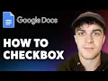How to Google Docs Checkbox Full 2024 Guide