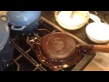 Cooking with 1901 Griswold Waffle Maker