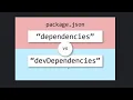 React Interview Question dependency vs devdependency
