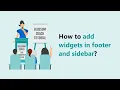 How to add widgets in footer and sidebar Blossom Coach WordPress Theme