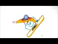 Halfpipe Winter Olympic Coloring pages