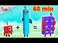 Lagu First Grade Math Compilation ➕ | Counting for Kids | 1 Hour of Full Episodes | @Numberblocks