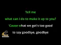 Too Good to Say Goodbye - Bruno Mars (Karaoke Songs With Lyrics - Original Key)