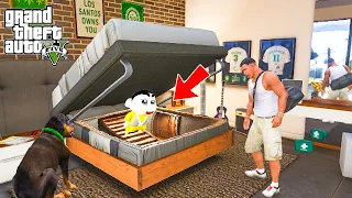 Shinchan And Franklin Went Inside Secret Bunker Under Franklin S Bed In GTA 5  Shinchan And Franklin Went Inside Secret Bunker Under Franklin S Bed In GTA 5