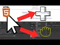 How to change cursor in HTML