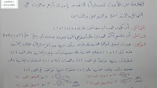 النسب الأربع التماثل و التداخل و التوافق و التباين شرح فضيلة الشيخ عثمان رمانة دندنها