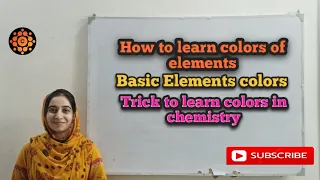 Colors of Elements in Periodic Table How to learn colors of elements Chemistry Tricks