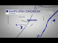 Lane closures on I-39 for new ramp openings in Cherry Valley
