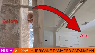 A MasterClass in FiberGlass (Repairing inside of Hurricane Damaged Catamaran)