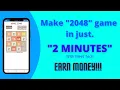 Make 2048 Game Free Without Coding Make Game Very Easy Tutorial Appsgeyser tutorial