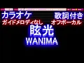 【オフボーカル】眩光 / WANIMA【カラオケ ガイドメロディなし 歌詞 フル full】メロディガイドバー付き　ドラマ「ナンバMG5」主題歌