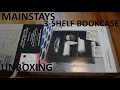 Unboxing Mainstays 3-Shelf Bookcase Black