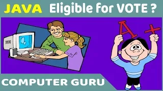 Java Program - 12 Eligible for VOTE or NOT