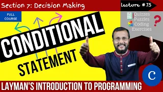 7 5 Conditional Operator ternary operator in C Complete C programming course Sunil Dhimal