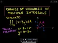Change of Variables in Multiple Integrals Double Integral Transformation with Jacobian