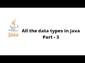 Java data types - Part 3