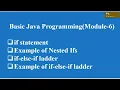 If Statement in Java Module-6
