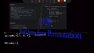 LeetCode 1920 Build Array from Permutation