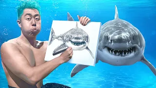 ZHC CRAFTS UNDERWATER DRAWING CHALLENGE