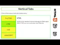 how to create a vertical tab menu with HTML CSS and JavaScript for Beginners
