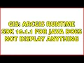 GIS ArcGIS runtime SDK 10 1 1 for java does not display anything