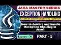 Exception Handling in Java How to declare Handle Exception Chaining in Java Tpoint Tech