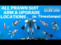 ALL PRAWN SUIT ARM UPGRADE LOCATIONS w Timestamps Subnautica Below Zero