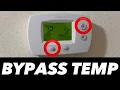 How To Bypass Honeywell Thermostat Temp Controls Honeywell FocusPro 5000 and 6000