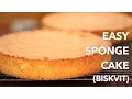 Download Lagu Easy European Sponge Cake Recipe  (Biskvit)  - ONLY 4 Ingredients!