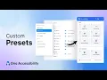 Easily Create Custom Presets in One Accessibility WordPress Plugin Tutorial