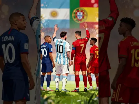 Ronaldo & Messi saying goodbye 👋 #fyp #career #goodbye