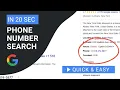 Google Search Tip Phone Number Search