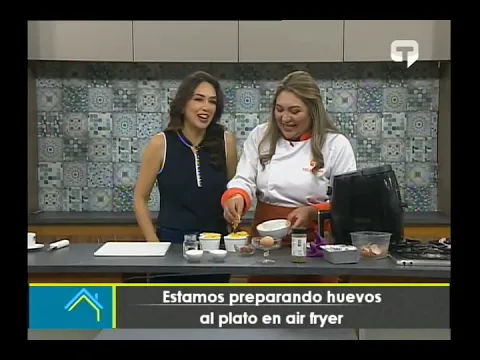 Cocina en Casa: Estamos preparando huevos al plato en air fryer