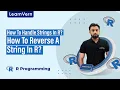 How To Handle Strings In R How To Reverse A String In R LearnVern