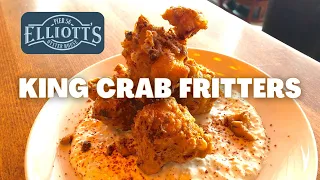 Tasty KING CRAB FRITTERS at Elliott s in Seattle Seattle Beer Downtown Seattle Seafood