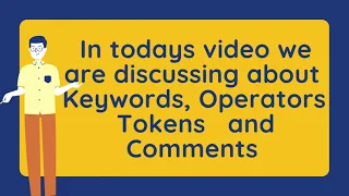 Python Fundamentals Part 2 Keywords Operators Tokens and Comments 5 MIN