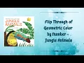 Flip Through of Geometric Color by Number - Jungle Animals