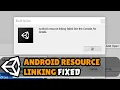 Android resource linking failed Unity Error unexpected element queries found in manifest
