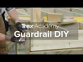 How to Install Deck Guardrail Posts Trex Academy