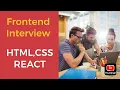 Fresher Frontend Interview Experience TCS Infosys Wipro HTML CSS Interview Experience