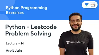 Python - Leetcode Problem Solving L 14 Python Programming Exercises Arpit Jain